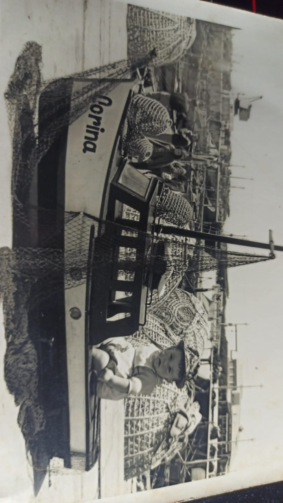 Archivo familiar Bayle–Navarra: bebé en el barco Norina